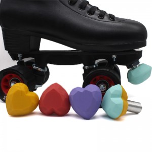 Factory Direct Sale Sprzedaż Dostosowane Serce Diamentowe Kształt Regulowany Diament Stop Roller Skate Pure Color